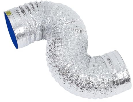 LIFKOME Flexible Aluminum Exhaust Pipe for Range Hood Cooling Heating Vent Hose Sturdy Design Easy Installation