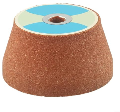 Besshepplo Accesorios para Amoladora Angular: Disco de Pulido de Copa de esmeril de 75 mm, Cabezal de Esmerilado de corindón Blanco para Lijado y Afilado rápido de Herramientas (100#)