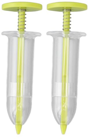 Mini Sowing Seed Dispenser Adjustable Handheld Seed Planter Seeder Gardening Tool for Planting Enthusiasts (Yellow)