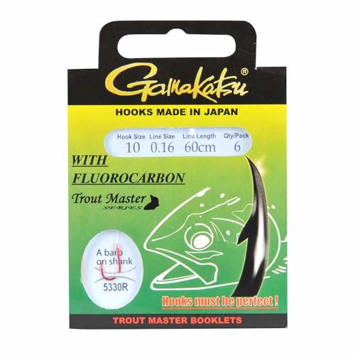 Gamakatsu Trout Master Fluorocarbon LS-5330 - Forellenhaken mit Vorfach