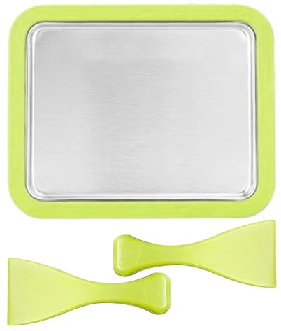 uperficie de acero inoxidable apto para uso alimentario, máquina para hacer postres con placa de enfriamiento instantáneo, elaboración creativa de golosinas divertidas para niños, preparación de golos