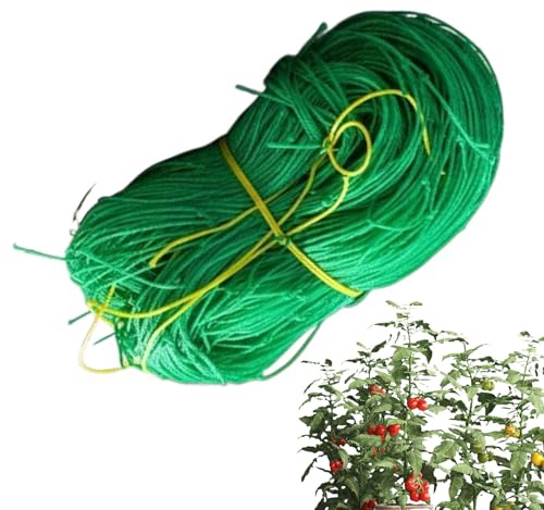 Pflanzennetz | Kletternetz, 2 x 5 m, Netzgitter für Pflanzen, für Gurken, Tomaten, Auberginen, Trauben, Luffas, und