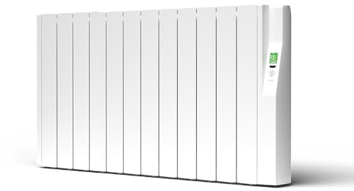 Rointe Sygma Radiador Eléctrico Digital Programable 1800W Bajo Consumo 12 elementos color Blanco