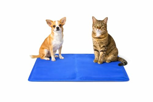Generico bdit accessori Tappetino Rinfrescante per Cani e Gatti 40x50 cm, Cooling Mat Pieghevole, Superficie Impermeabile, Tappeto Estivo per Animali Domestici, Ideale per Casa, Cucce, Divano