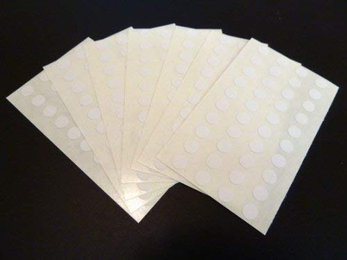Klebeetiketten, rund, selbstklebend, für Farbkodierung, 6°mm Durchmesser, Weiß, 270 Stück
