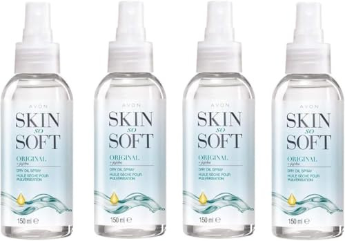 Avon Skin So Soft Original Dry Oil Spray 4 x 150ml.