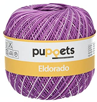 Puppets Eldorado Multicolor, styrka: 12, presentation: 50G, löplängd: 570 m 46 virkgarn