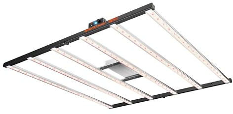 Spider Farmer SE7000 730W LED Grow Lampe, Smarte APP Steuerung, 150x150cm Abdeckung Vollspektrum Dimmbar, Pflanzenlampe mit Lichtzeitplänen & Sonnenaufgang/Sonnenuntergang