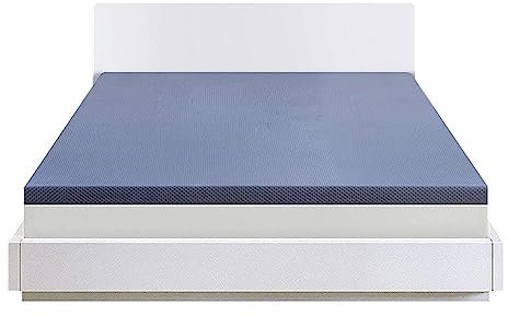 Cooling Mattress Topper,Memory Foam Mattress Single Bed,Gel Infused Memory Foam Mattress Topper,2.4In Thick Cooling Mattress Pad with Washable Cover,Gray 6cm,140x190cm/55x75