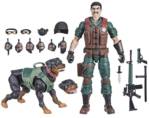 G.I. Joe Classified Series #113, Mutt & Junkyard, Sammelfigur 15,2 cm Actionfigur & Haustier mit 16 Zubehörteilen