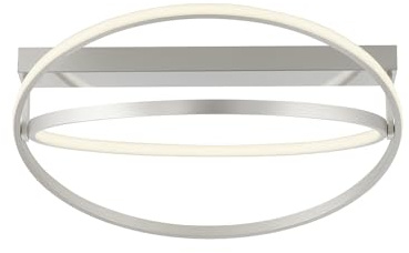 Paul Neuhaus LED Deckenleuchte Q-BELUGA Smart Home, dimmbar Fernbedienung | dimmbar warmweiß – kaltweiß, Alexa kompatibel, Fernbedienung, geschwungenes Design