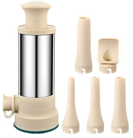 Birtern Máquina de salchichas casera manual con accesorio de tubos de relleno, máquina vertical multifuncional para salchichas caseras para embutidos