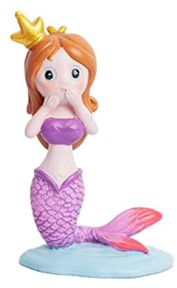 SAFIGLE Mermaid Dekorationsfigur Niedlicher Meerjungfrau Kuchenaufsatz Für Geburtstagsfeiern Und Partys Farbenfrohes Design