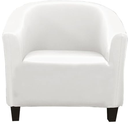 Meigeh Sesselbezug Stretch Sesselschoner Sesselhusse Sesselüberwurf für Tullsta Stuhl Cocktailsessel Schonbezüge Weiß
