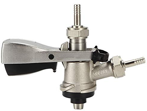 Dispensador de Acoplador de Grifos para Barril de Cerveza Tipo G5/8 S, Resistente y de para Bares Domésticos, Pubs, Latón + Acero Inoxidable 304