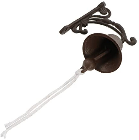 Yardenfun 1pc Rustikalen Eisen Tür Glocke Vintage Chime Drahtlose Türklingel Zubehör Für Wohnkultur