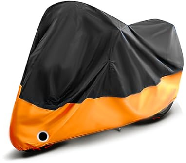 SNXLW Motorrad Abdeckplane für KTM 640 LC4 Enduro / 640 LC4 Supermoto Outdoor Motorradabdeckung Wasserdicht Winddicht Motorrad Schutzhülle Staubdichte Abdeckung Mit Schlossloch