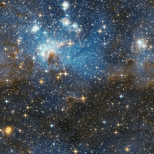 Livelynine Galaxy Wallpaper Peel and Stick Dark Blue Space Wall Paper Self Adhesive Star Wars Wall Murals Gold Stars Celestial Night Sky Vinyl Contact Paper Removable Black White Clouds 17.5x78.8
