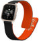 kwmobile Bracelet compatible avec Garmin Venu Sq 2 Music/Sq 2 bracelet - Accessoire de rechange pour fitness tracker en silicone - noir-orange