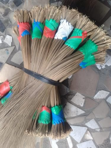 Traditional Igbale Broom, African Handmade Sweeping Tool from Nigeria (Large)