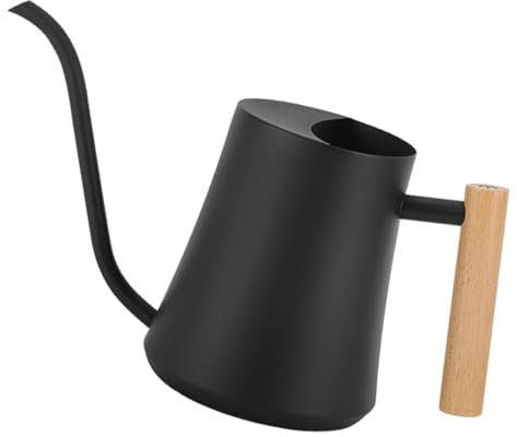 HYTROVE Regadera de Metal Vintage con Mango de Madera Riego Práctico para Plantas de Interior y Jardín para Decorar