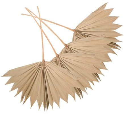 GLEAVI 4piezas Decoración Espadaña Secas Bohemia para Paredes Decoración De Bodas y Fiestas Tropicales Artificiales