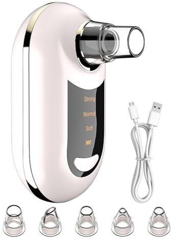 Facial Vacuum Pore Cleaner | Pore Cleaner - 3 Suction Settings USB Charging Whitehead Extractor Equipment for Women Men Teenager Daily Routine Travel Bath Time