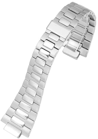 WTNZBAEM Uhrenarmband Kompatibel Mit Patek Philippe Nautilus Uhrenarmband 5711/1A010 Herrenserie Edelstahl-Uhrenkette Konvexe Öffnung 25 Mm - 13 Mm