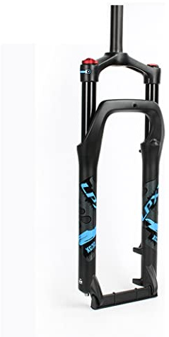 Forcella MTB 26 Fat 4.0 Pneumatico Mountain Bike Suspeion Air Lega di Alluminio superleggera Bicicletta Gas Blocco Manuale 1 1/8u201d Tubo Dritto Freno a Disco QR 9mm Escursione