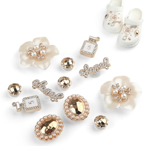 Aihoom 12pcs Accessoires de Chaussure, Bijoux et Charms pour Femme, Décoration et Personnalisation, Pins et Breloques pour Sabots, Idéal pour Cadeaux et DIY, Accessoires de Mode pour Enfants et Adult