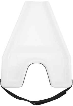 Homoyoyo Plateau à Shampoing en Plastique Blanc Portable, Bac de Lavage Ergonomique pour Salon et Domicile, Support Nuque Intégré, Adapté aux Personnes Âgées et Fauteuil Roulant, Usage