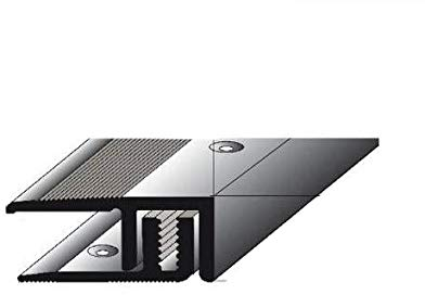 Perfil de acabado (laminado / parquet), 5 - 9 x, 21 mm, Aluminio anodizado, bronce claro