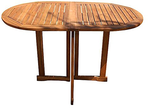 SAM Gartentisch Pablo, Tisch 120x70 cm, Balkontisch klappbar, Akazien-Holz, braun | braun