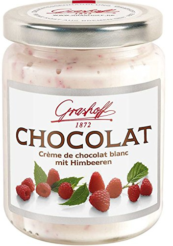 Chocolat bianca con lamponi 250 gr. - Grashoff 1872