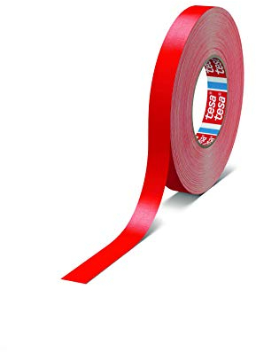 tesa band 4651 Premium leistungsstarkes Gewebeband versch. Breiten und Farben (19 mm x 50 m, rot)