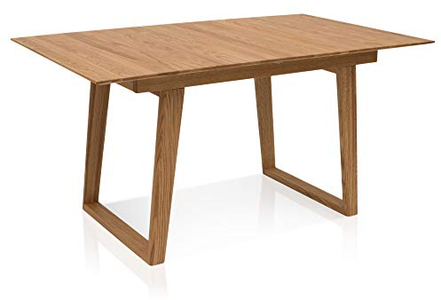 moebel-eins RONDY Esstisch/Ausziehtisch, Material Massivholz, Eiche geölt, 150/200 x 90 cm