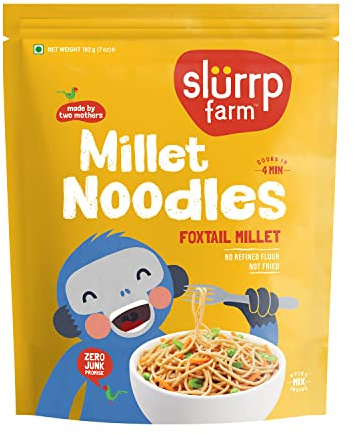 Slurrp Farm No Refined Flour Classic Masala Millet Noodles | Not Fried, No MSG | 100% Vegetarian