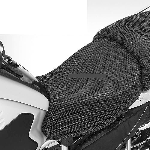 KAZONS Fundas para Asiento de Moto para B&MW R1200GS R 1200 GS ADV Adventure R1250GS R1250 GS, Funda Protectora para Asiento de Motocicleta, Funda de Asiento de Tela de Nailon