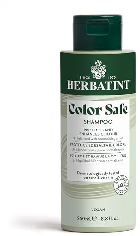 Herbatint Color Safe Shampoo Farbschützendes – 260 ml | Speziell für die Pflege und den Schutz Gefärbter Haare | Mit Bio-Aloe Vera, saurem pH-Wert, 93% natürliche Inhaltsstoffe, Vegan