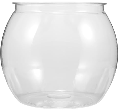 INOOMP Fischglas Rund Klein Aquarium Kunststoff Aquarium Goldfischglas Schildkrötenpanzer Goldfischglas-