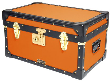 Mossman Tuck Box With Flip Lock, Home, School, Office Storage Solution (Orange)