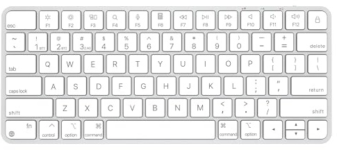ULSOU Teclado inalámbrico para Mac, Bluetooth/2.4G USB de doble canal, multidispositivo, teclado Bluetooth recargable compatible con Mac, iPad, iPhone