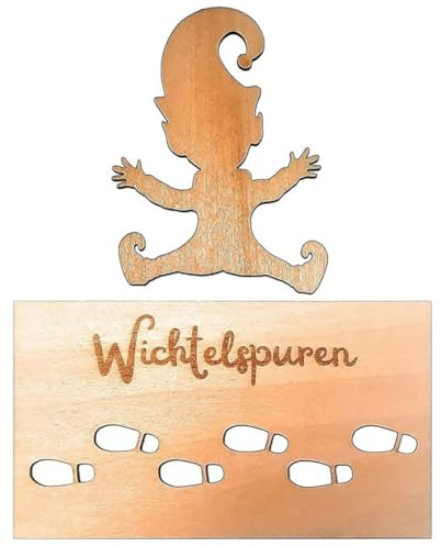 Wichtel Zubehör, Weihnachtswichtel Elf, Wichteltür Zubehör Wichtel Schablone Fenster, Weihnachtswichtel Zubehör, Wichtel Fußabdrücke, Weihnachtsdekoration