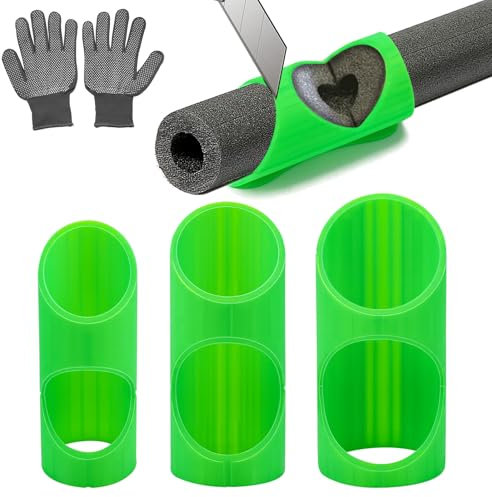 FSWWSF 3 StüCk Rohrisolierung Schablone 15 Mm 22 Mm 28 Mm Schneidhilfe FüR Rohrisolierung Haltbarkeit für HäUsliche und Industrielle