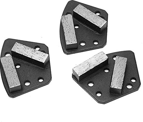 Zapatos de Pulido de Diamante Trapezoidal 16#, Disco de Corte de Hormigón con Superficie Lisa, Almohadillas para Pulido de Metales, 3 uds.