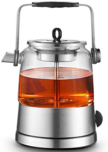 Hervidores para agua hirviendo, hervidores de té de vidrio de 0,8 L, hervidores de ebullición rápida de 650 W para agua hirviendo, hervidor de calentamiento automático/manual para el hogar Learned