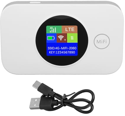 SPYMINNPOO 4G Mobile Hotspot, Stöder 8 Till 10 Användare, Lång Batteritid för Hemmakontor, Säkert Nätverk Var Som Helst (Asiatisk version)