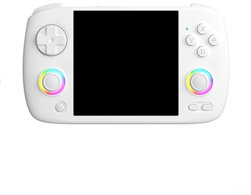 Zilimontt RG Cubexx Portable Retro Game Console With 3.95 Inch IPS Display 8000 Games WiFi Compatible Handheld Gaming System Built-in 3800MAh Battery(White)