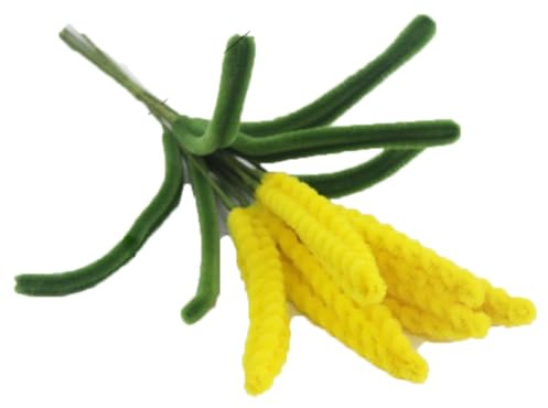 SHTGOI Flores artificiales, 1 unidad, flores de felpa de trigo y lavanda, ramo de peluche, limpiador de silbatos, parte flexible, fácil de limpiar para bodas, festivales, fiestas, decoración