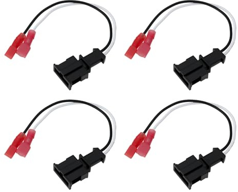 YINETTECH 4pcs Car Speaker Lead Connectors Adaptor 7157-005-1 Compatible with VW Golf Compatible with Passat Lupo Fox HT